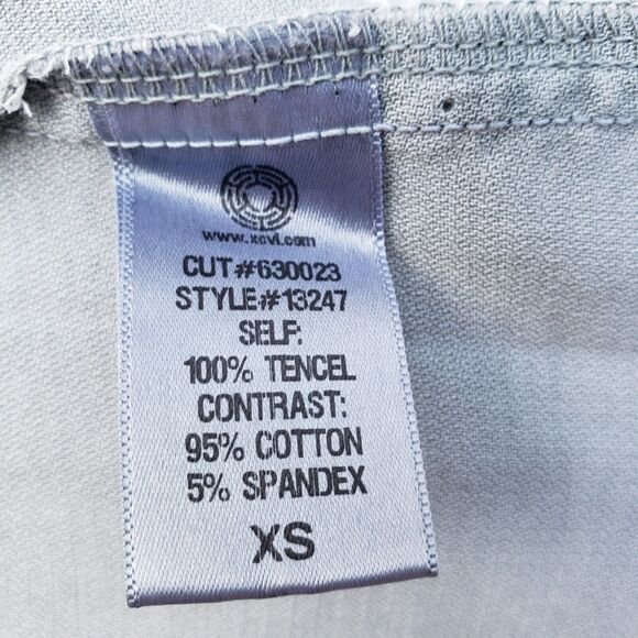 XCVI Women's Blue Relaxed Waist Tie Long Sleeve Pocketed Jacket Cardigan Sz XS - Picture 8 of 10